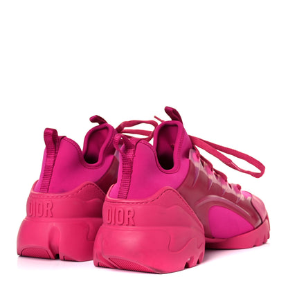 Christian Dior Neoprene Rubber Womens D-Connect Sneakers 39.5 Fuchsia 4 of 9