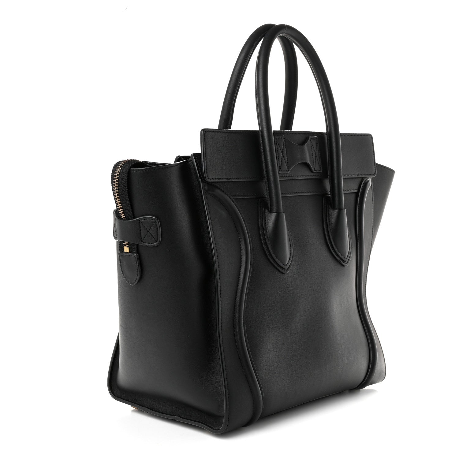 Celine Smooth Calfskin Mini Luggage  Black 2 of 11