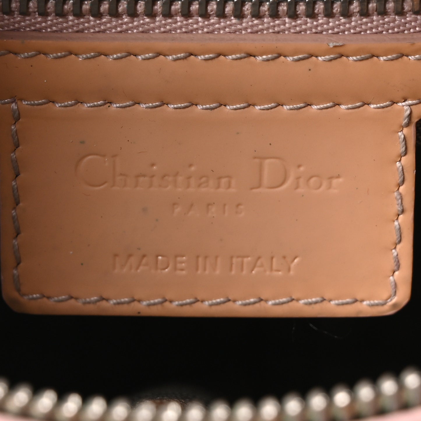 Patent Cannage Medium Lady Dior Rose Clair
