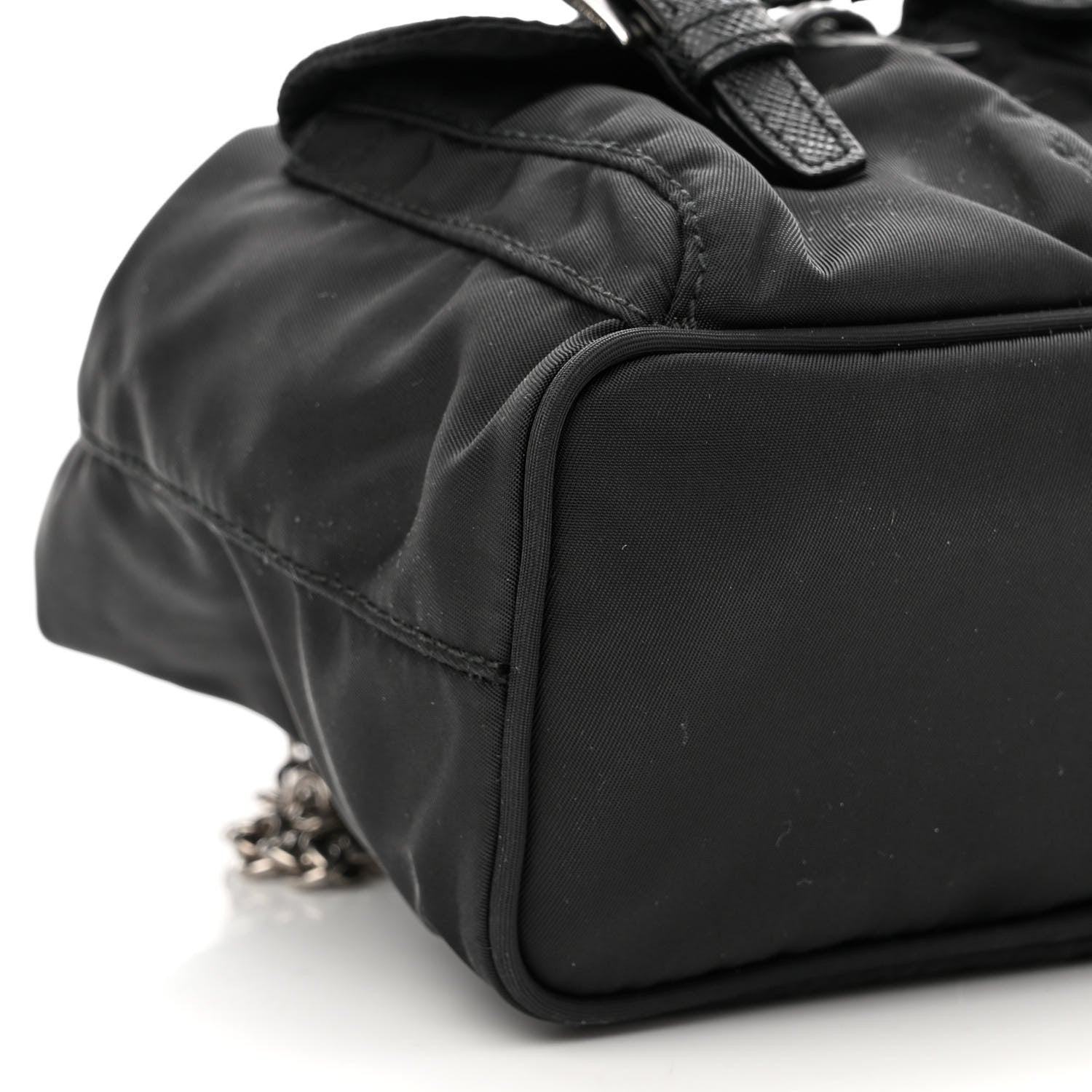 Prada Nylon Vela Mini Crossbody Backpack Black 9 of 10