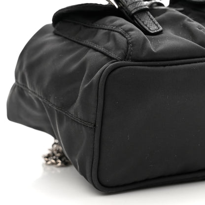 Prada Nylon Vela Mini Crossbody Backpack Black 9 of 10