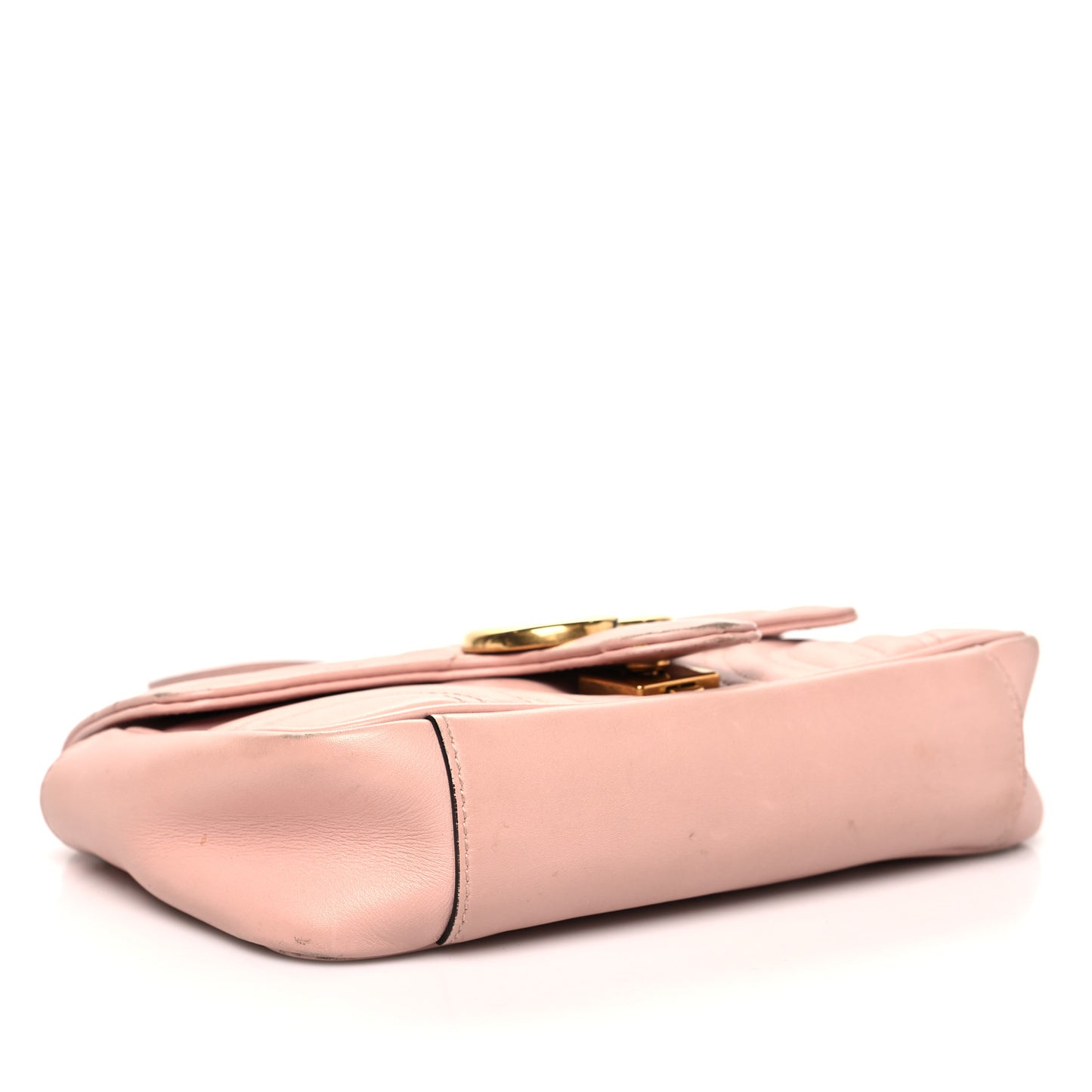 Calfskin Matelasse Mini GG Marmont Shoulder Bag Perfect Pink