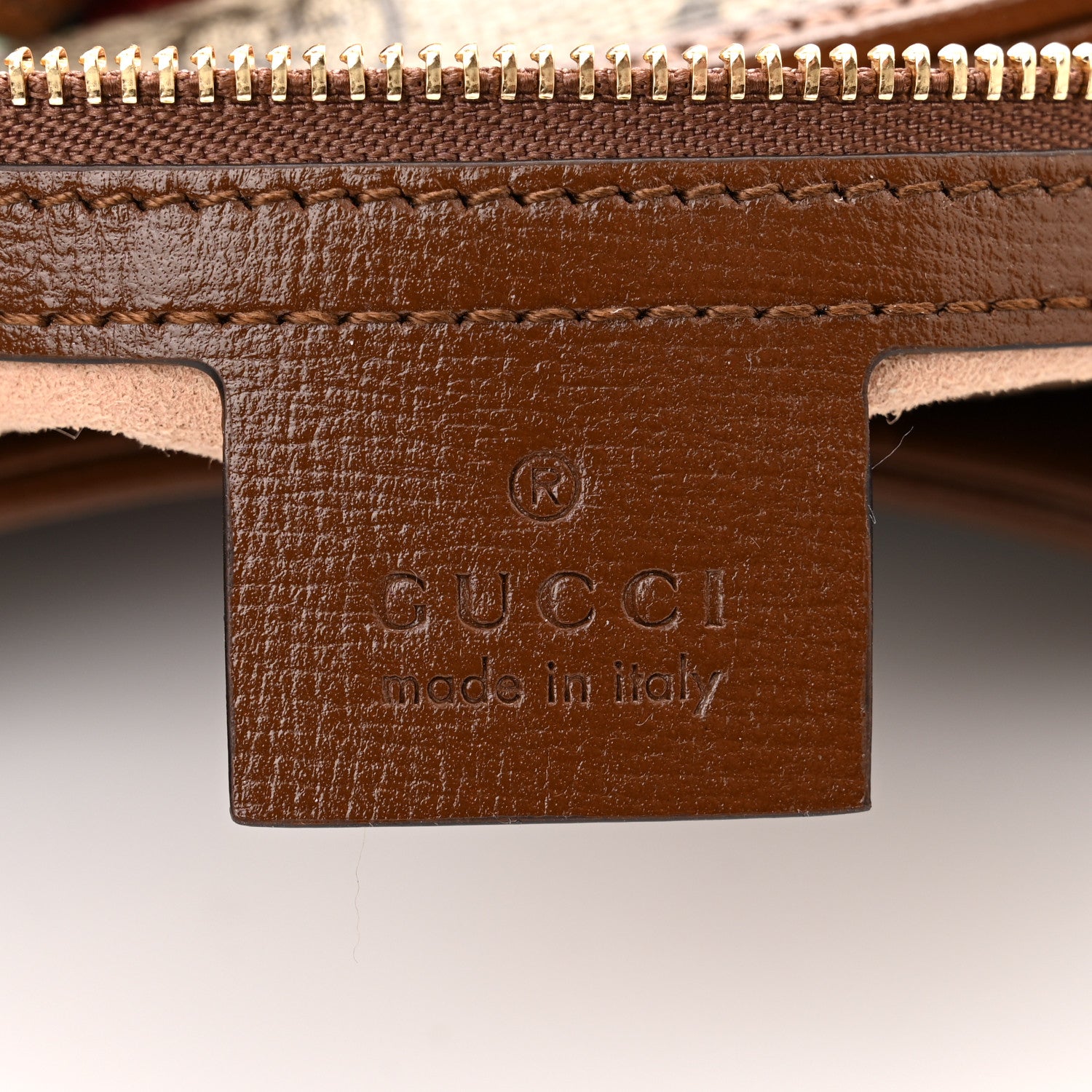 Gucci GG Supreme Monogram Azalea Calfskin Web Medium Jackie 1961 Hobo Beige Ebony Brown Sugar 6 of 10
