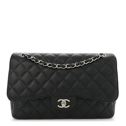 Chanel Caviar Quilted Jumbo Double Flap Black 1 of 18