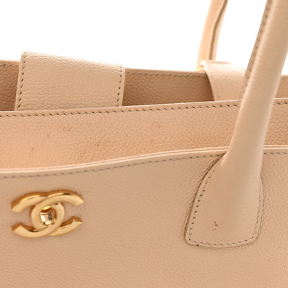 Chanel Calfskin Cerf Executive Shopper Tote Beige 12 of 15