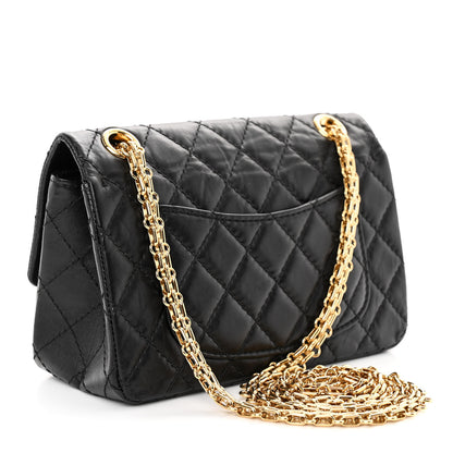 Chanel Aged Calfskin Quilted 2.55 Reissue Mini Flap Black 3 of 10