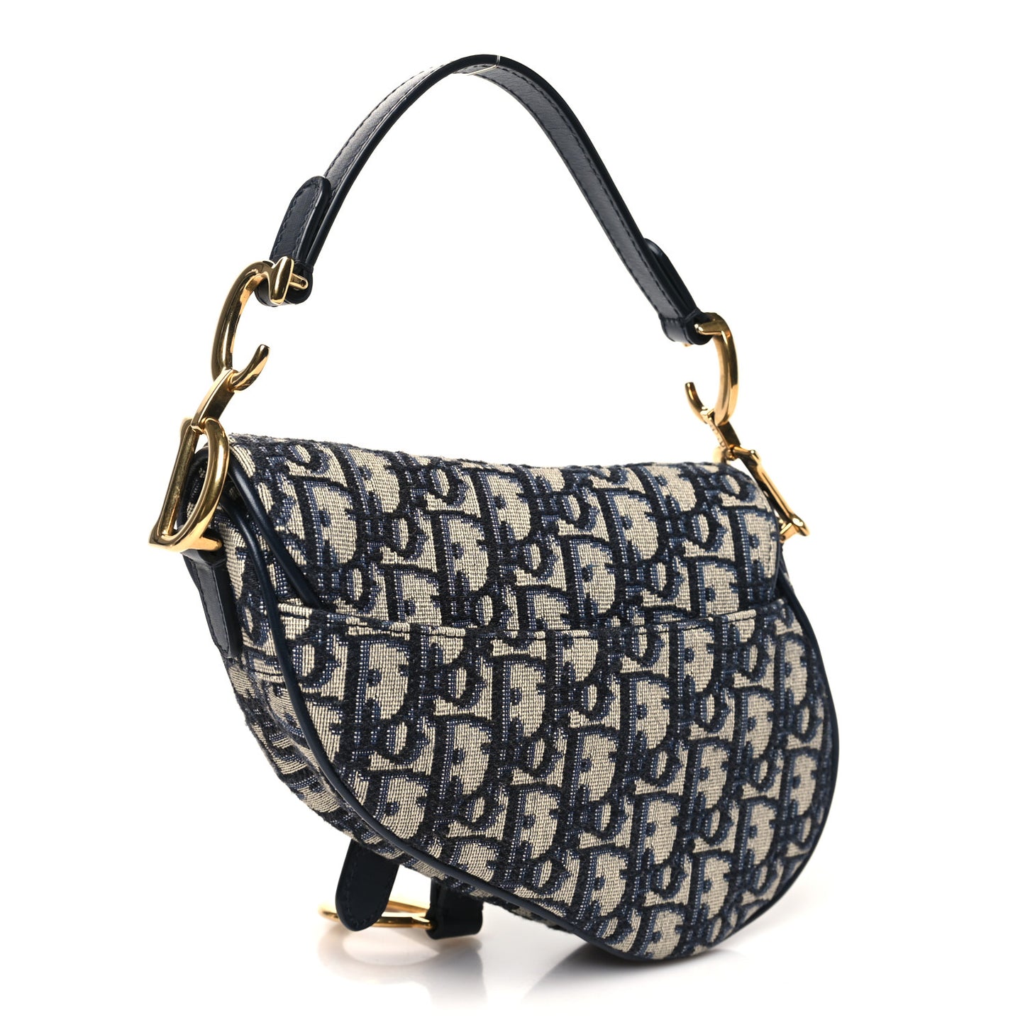 Oblique Mini Saddle Bag Blue