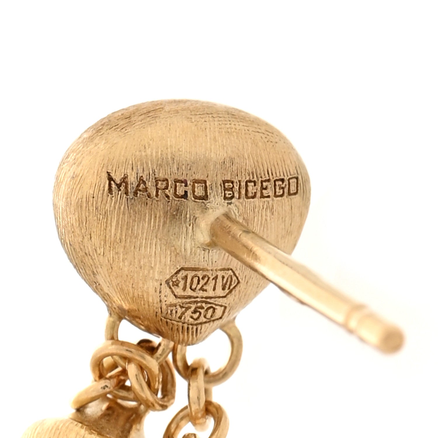 Marco Bicego 18K Yellow Gold Cultured Pearl Multi Gemstone Paradise Drop Earrings 4 of 4