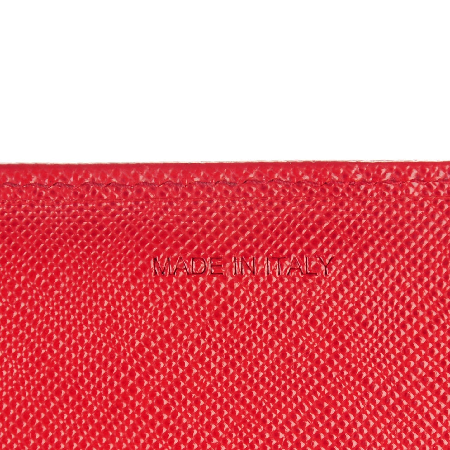 Saffiano Metal Continental Flap Wallet Rubino