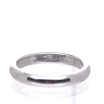 Tiffany Platinum Diamond Elsa Peretti Band Ring 49 5 4 of 5
