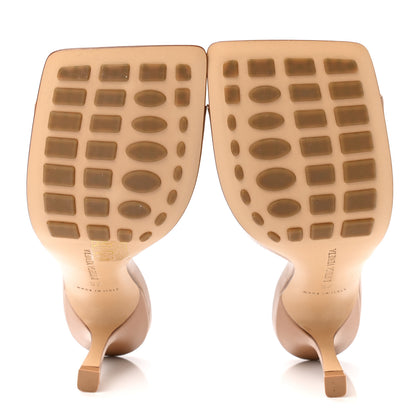 Bottega Veneta Lambskin Stretch Mule Sandals 37 Porridge 5 of 8