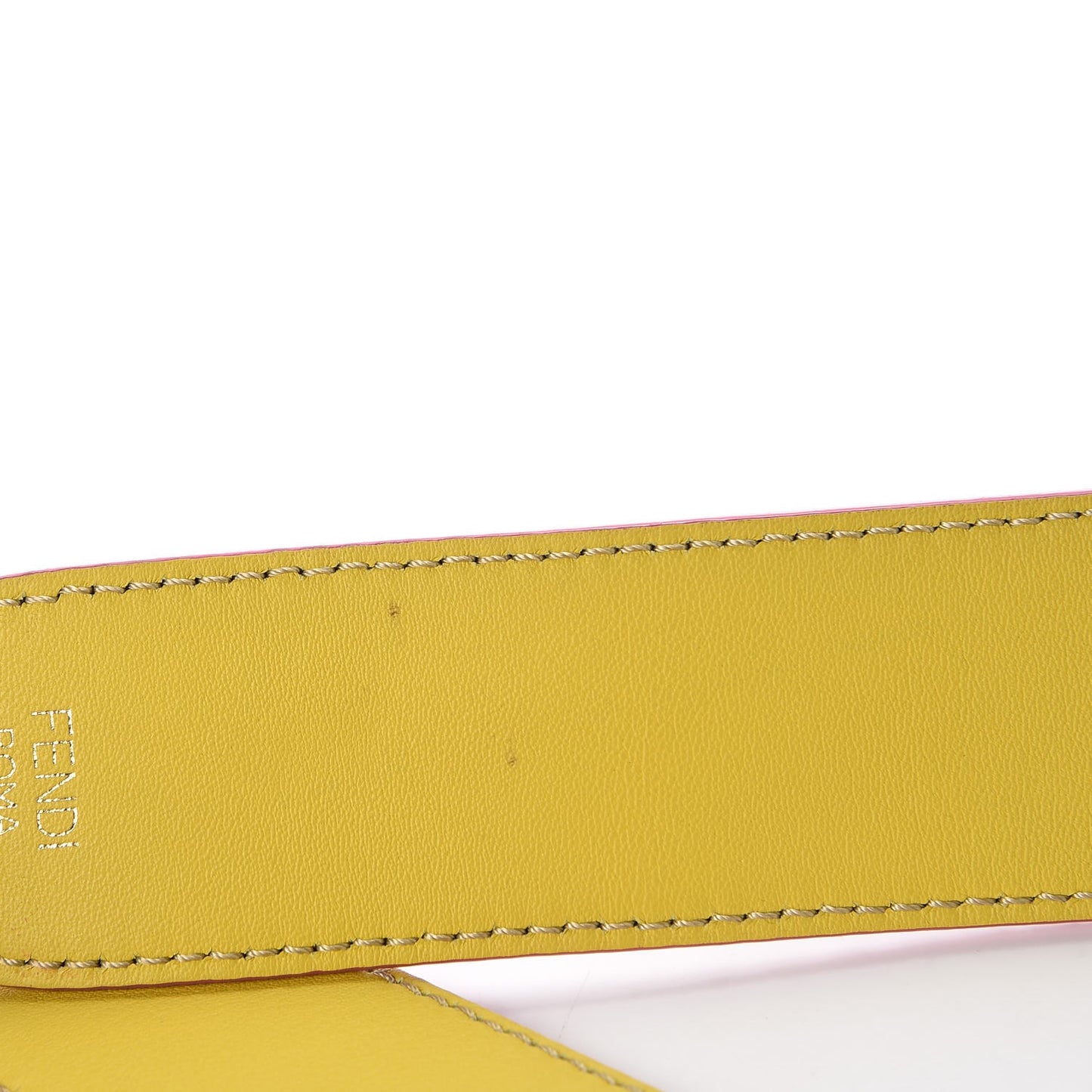 Shiny Python Vitello Dolce Strap You Purple Yellow