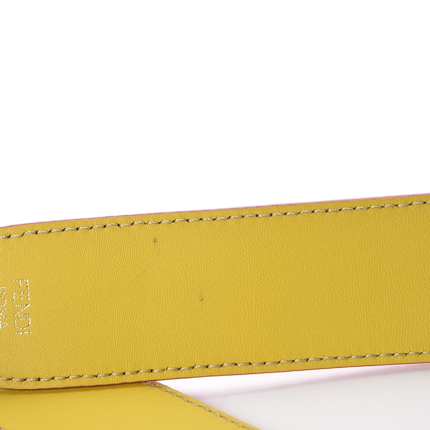 Fendi Shiny Python Vitello Dolce Strap You Purple Yellow 3 of 6