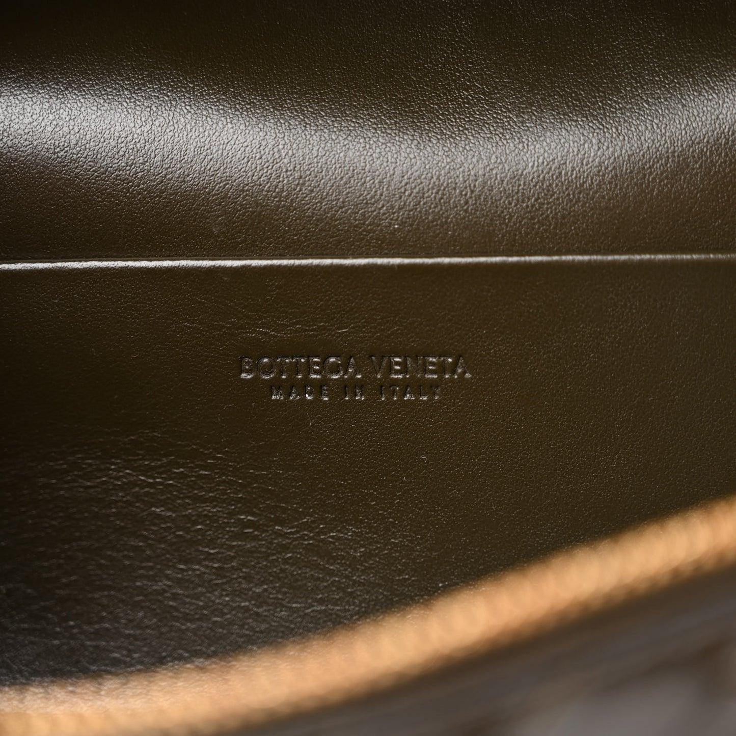 Calfskin Intrecciato Bang Bang Vanity Case Kaki