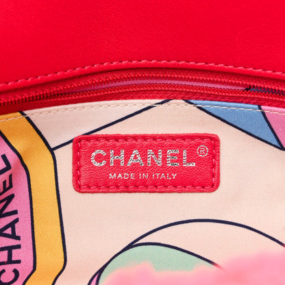 Chanel Lambskin Calfskin Mixed Fibers Quilted Medium Flap Pink 6 of 10