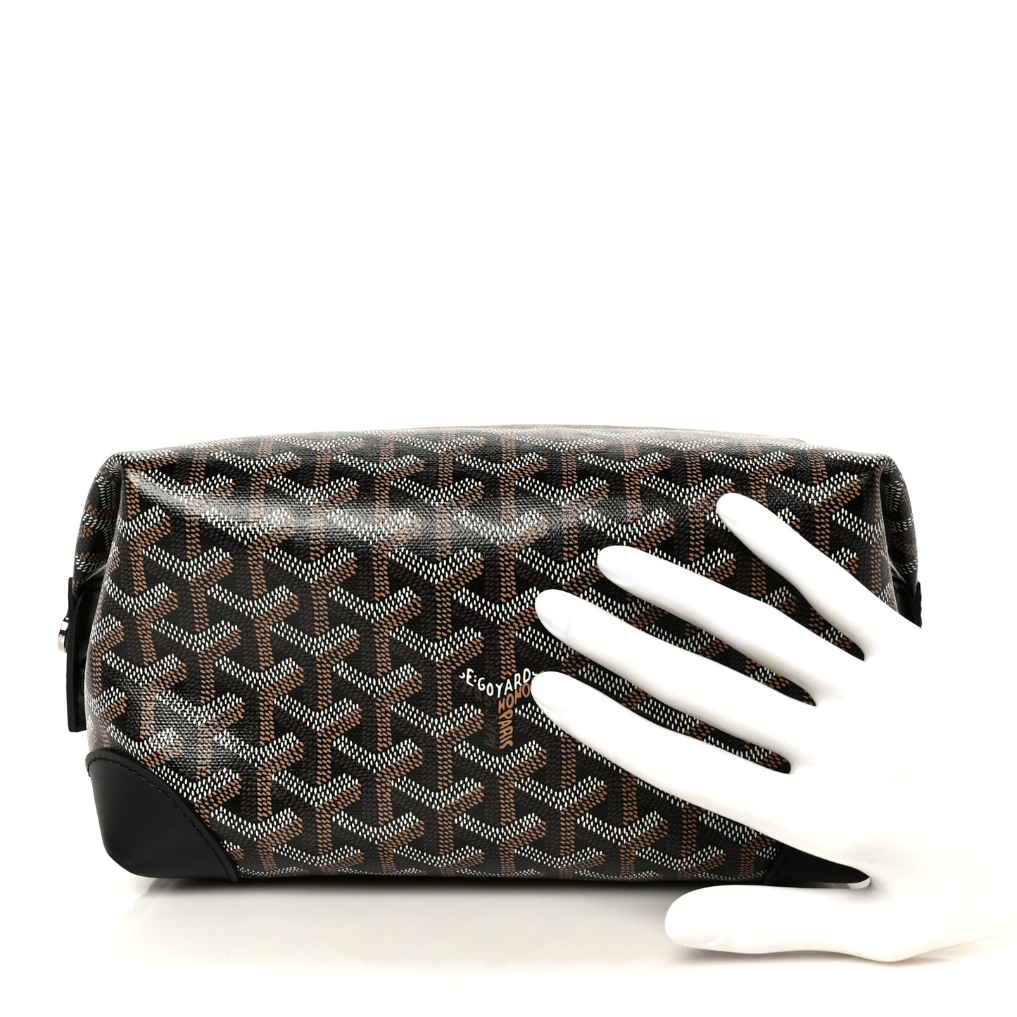 Goyardine Boeing 25 Trousse de Toilette Black