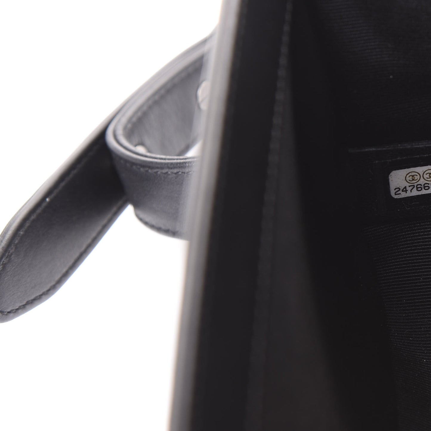 Calfskin Quilted Medium Boy Flap Black