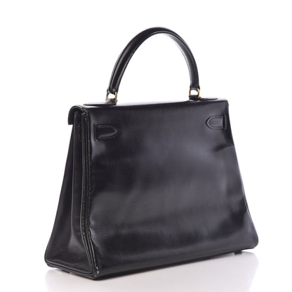 Hermes Box Kelly Retourne 28 Black 3 of 24