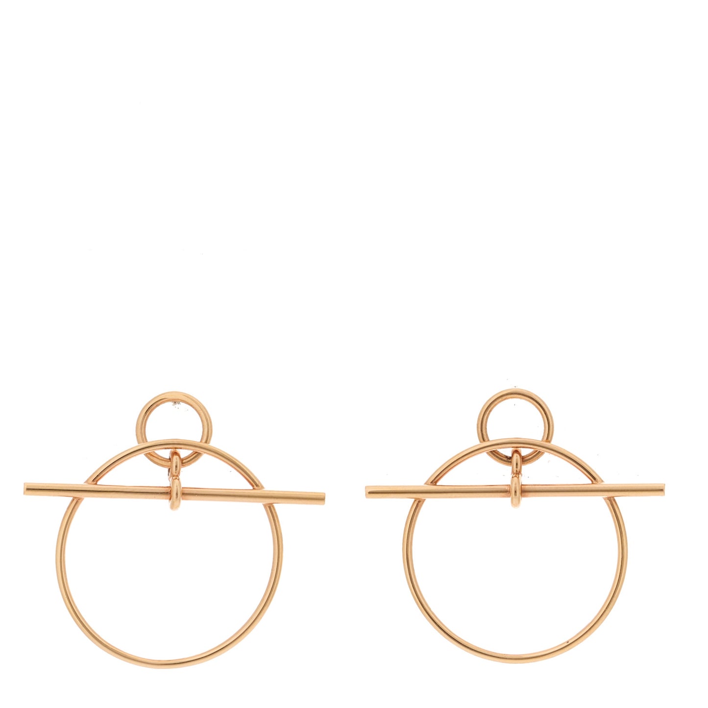 18K Rose Gold PM Loop Earrings