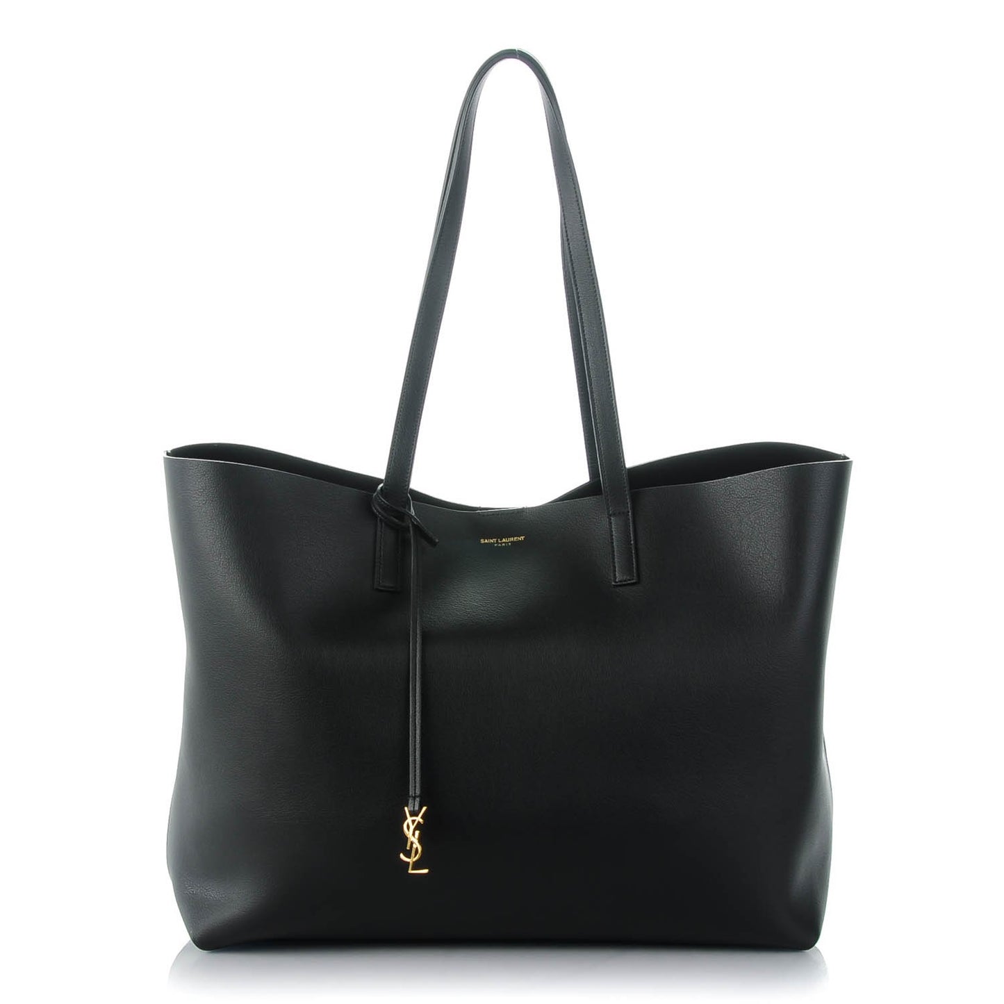 Calfskin Large Shopping Tote Black