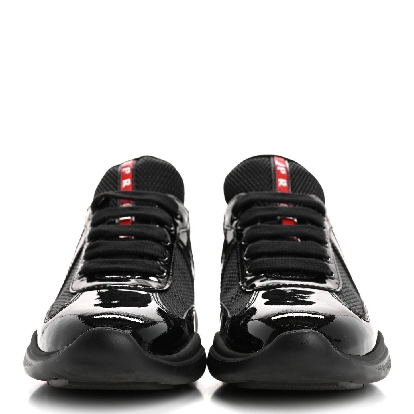 Patent America's Cup Patchwork Sneakers 36 Black