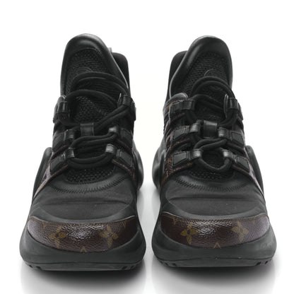Louis Vuitton Calfskin Patent Monogram LV Archlight Sneakers 40 Black 2 of 8