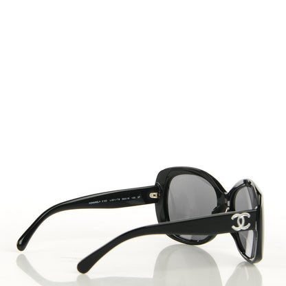 Chanel CC Polarized Sunglasses 5183 Black 4 of 8