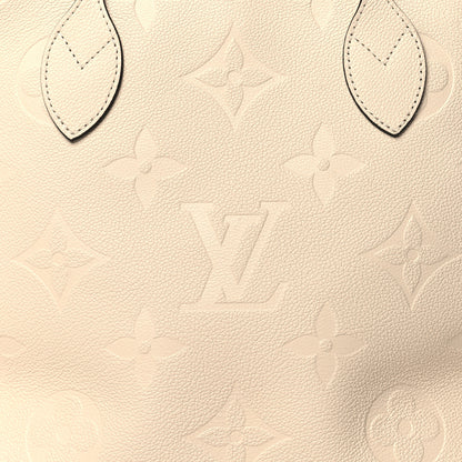Louis Vuitton Empreinte Monogram Giant Neverfull MM Cream 7 of 9