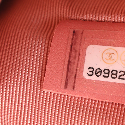 Chanel Iridescent Calfskin Quilted Large Chanel 19 Pouch Pink 5 of 6