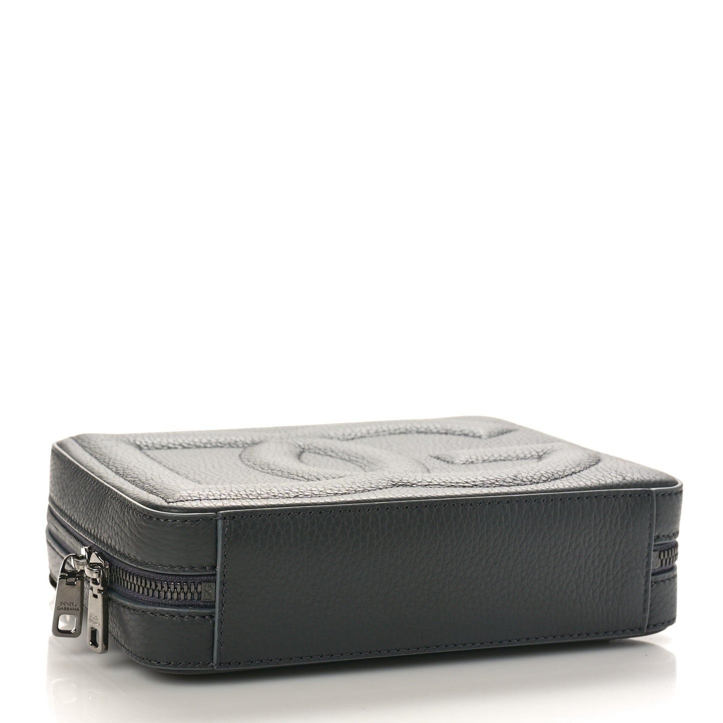 Deerskin Medium DG Logo Camera Crossbody Bag Grey
