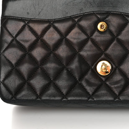 Chanel Lambskin Quilted Medium Double Flap Black 20 of 22