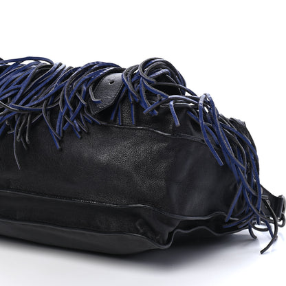 Proenza Schouler Lambskin Fringe Medium PS1 Satchel Black 10 of 12