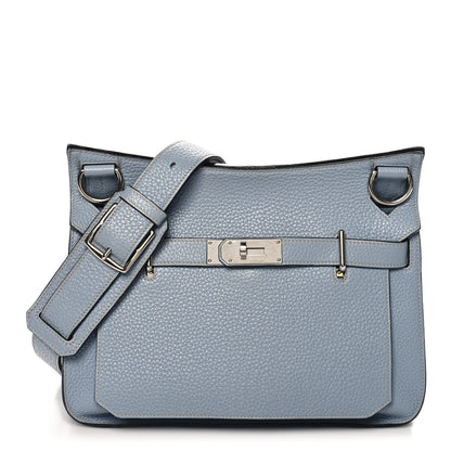 Hermes Taurillon Clemence Jypsiere 31 Bleu Lin 1 of 10