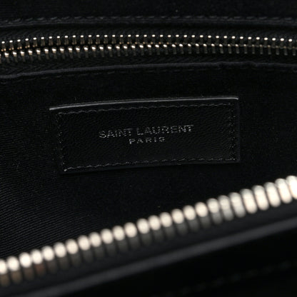 Saint Laurent Calfskin Y Quilted Monogram Large Loulou Chain Satchel Black Black 6 of 9