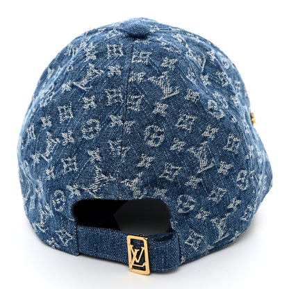 Louis Vuitton Monogram Denim LV Remix Cap Blue 6 of 8
