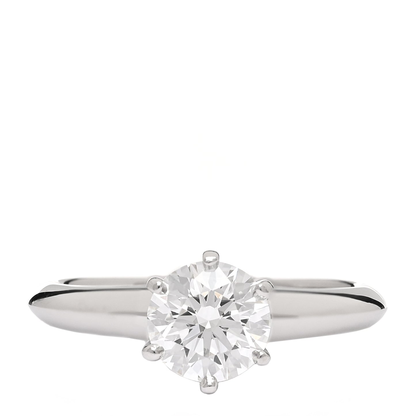 Platinum Diamond .81ct Solitaire Engagement Ring 48 4.5