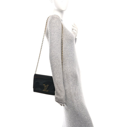 Louis Vuitton Patent Chain Louise GM Black 2 of 10