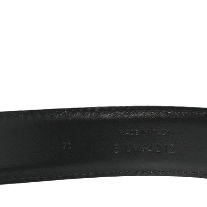 Celine Box Calfskin Medium 25mm Triomphe Belt 75 30 Black 6 of 8