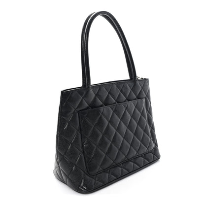 Chanel Caviar Quilted Medallion Tote Black 3 of 10