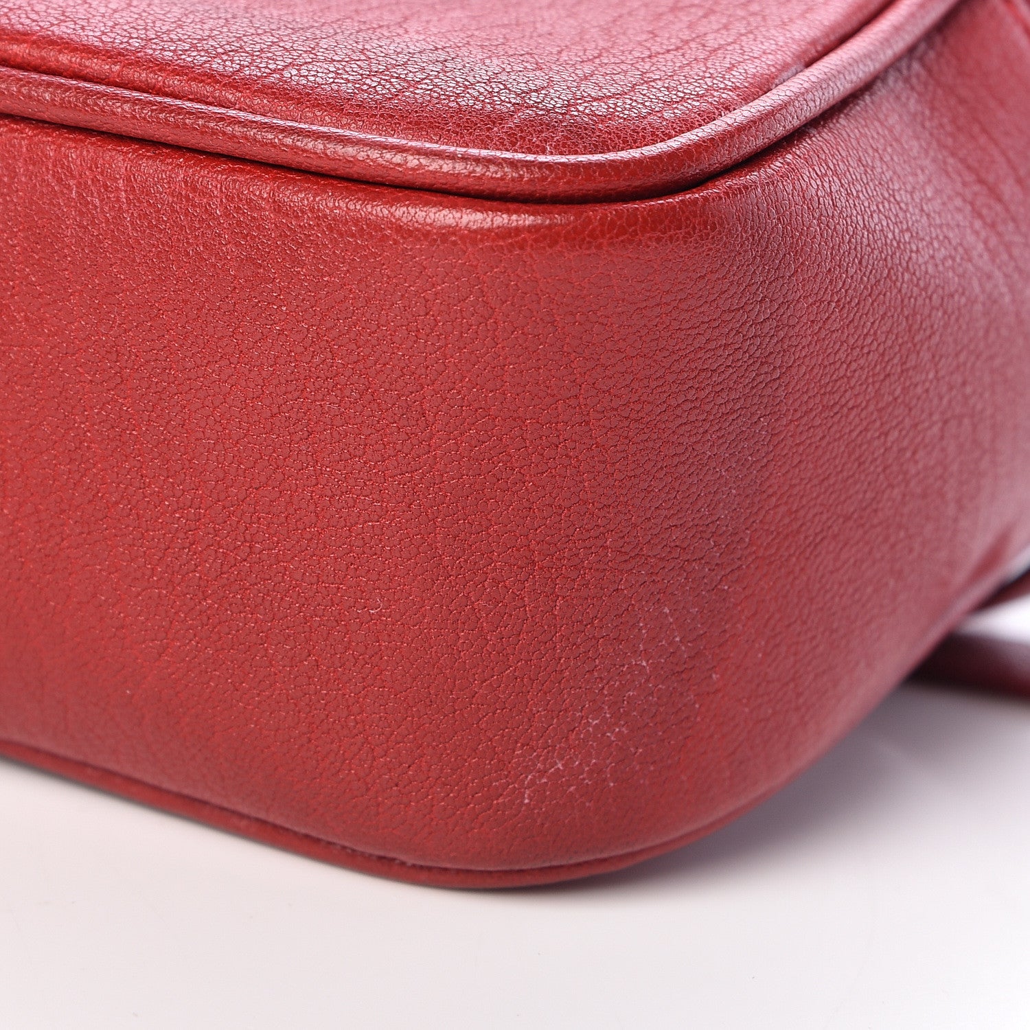 Saint Laurent Lambskin Lou Belt Bag Red 11 of 12