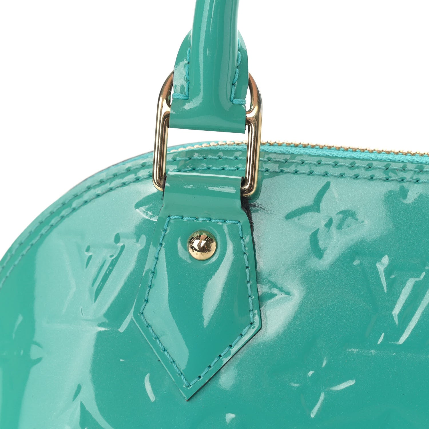 Louis Vuitton Vernis Alma BB Turquoise 11 of 12