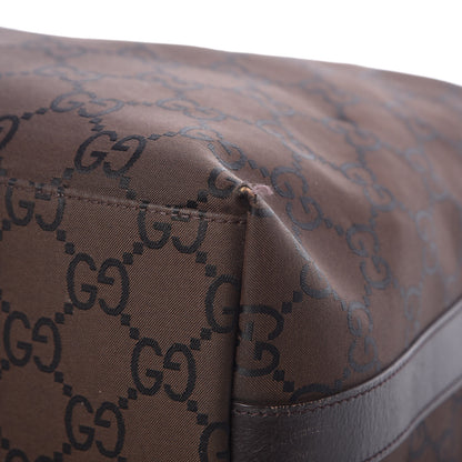Gucci Nylon Monogram Hobo Dark Brown 13 of 14