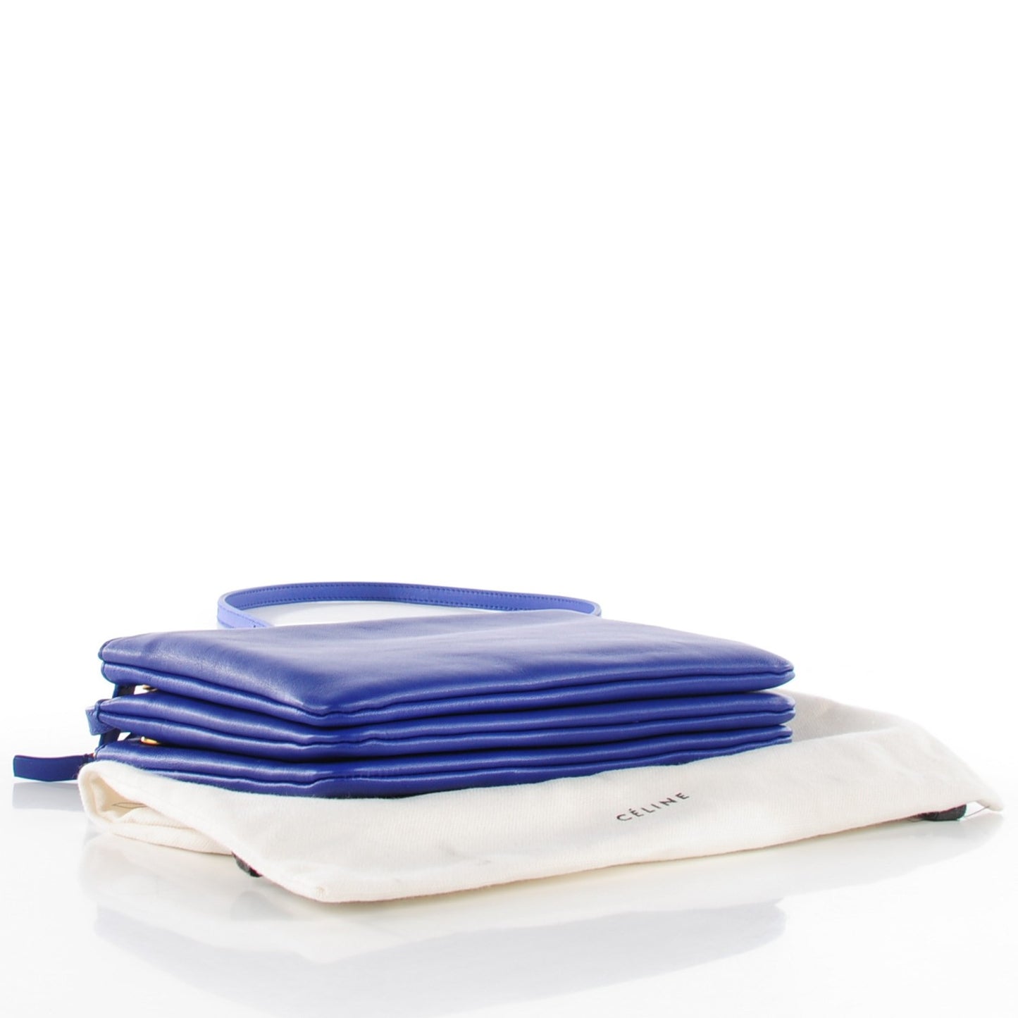 Lambskin Small Trio Crossbody Bag Indigo