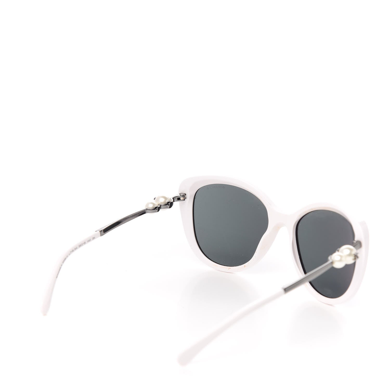 Chanel Acetate Pearl Butterfly Sunglasses 5338-H White 4 of 7