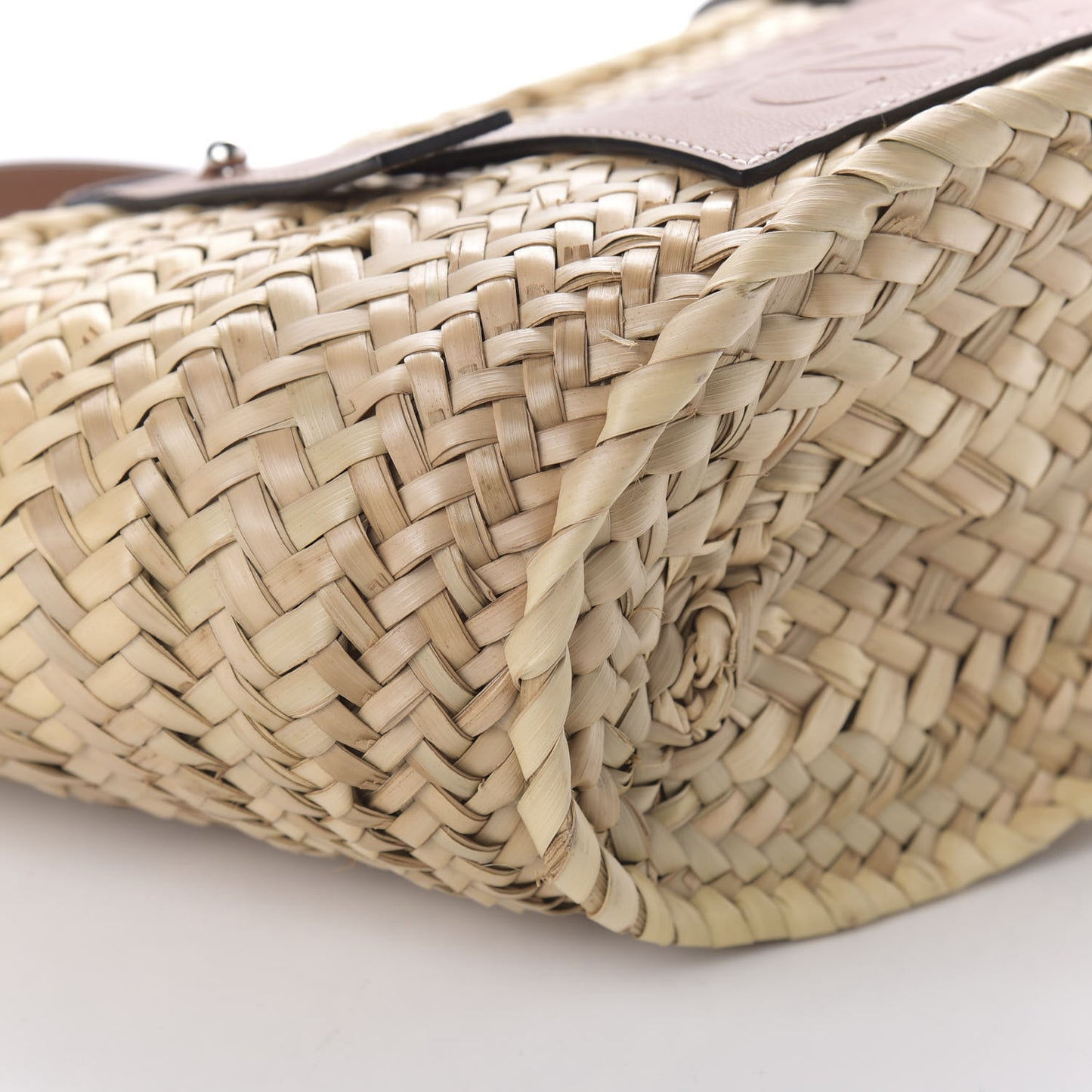Raffia Small Basket Tote Bag Natural Tan