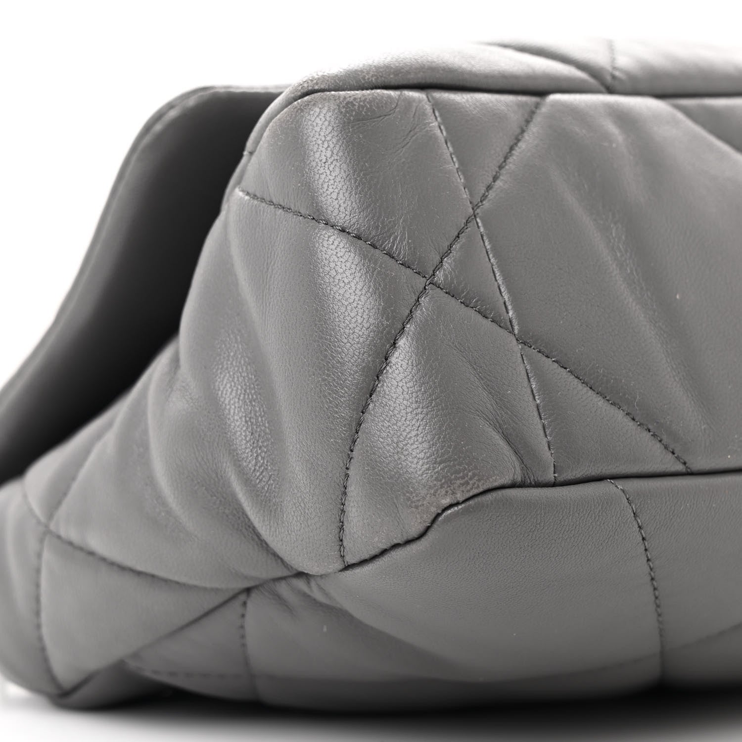 Chanel Lambskin Quilted Medium Chanel 19 Flap Dark Grey 9 of 11