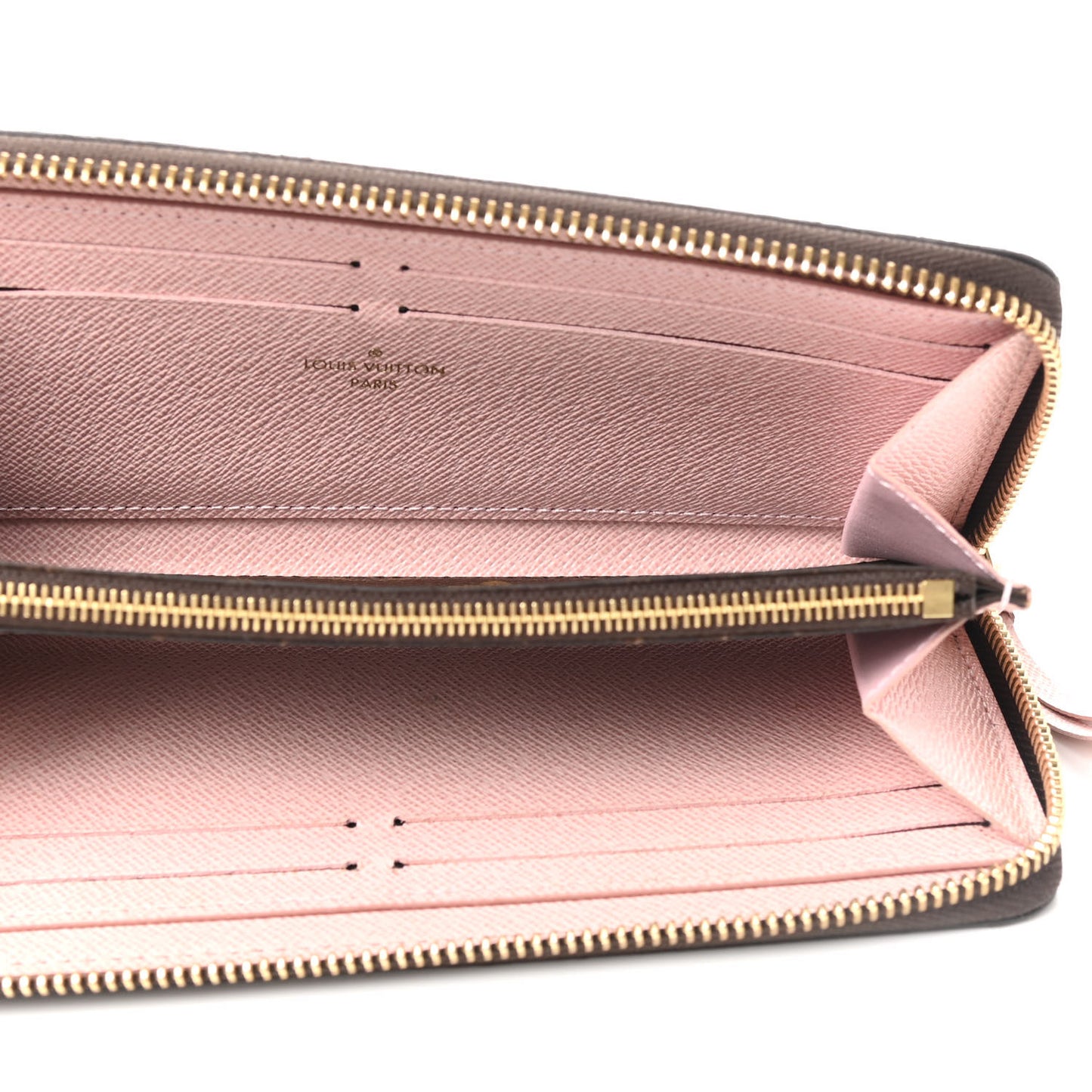 Monogram Clemence Wallet Rose Ballerine