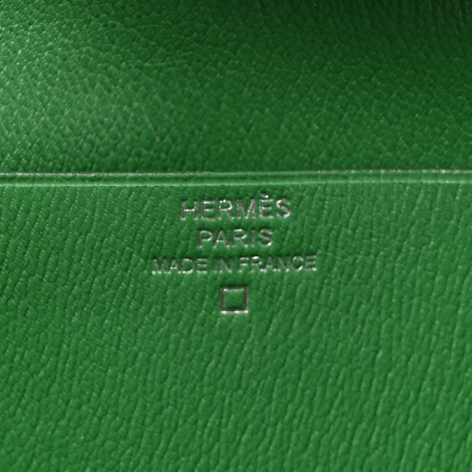 Hermes Shiny Alligator Bearn Wallet Cactus 7 of 10