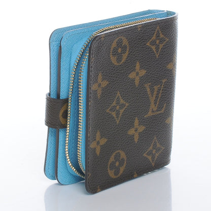 Louis Vuitton Monogram Groom Compact Zip Wallet Blue 4 of 9