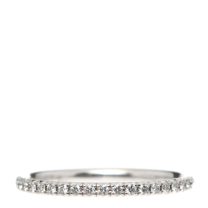 Tiffany 18K White Gold Diamond Metro Band Ring 49 5 1 of 5